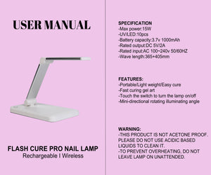 Flash Cure Lamp