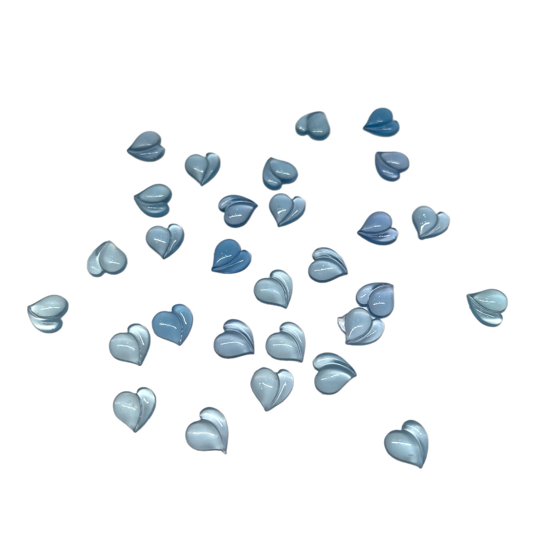 Peachy Hearts (Blue)